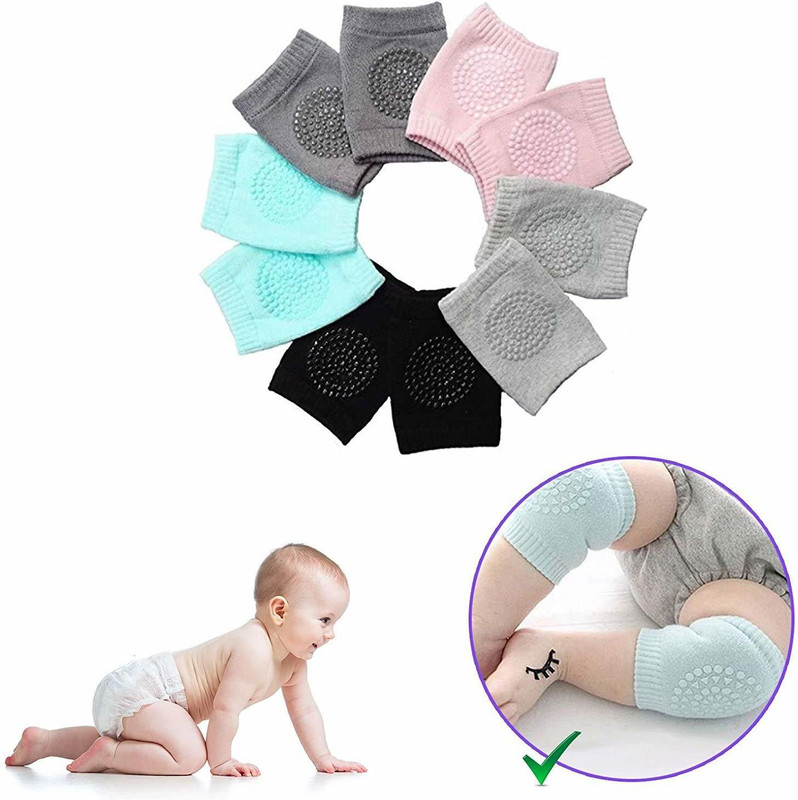 SBTs Breathable Comfortable Knee Cap for Kids_1159 Multicolor Baby Knee Pads(Plain Glue Pointed)