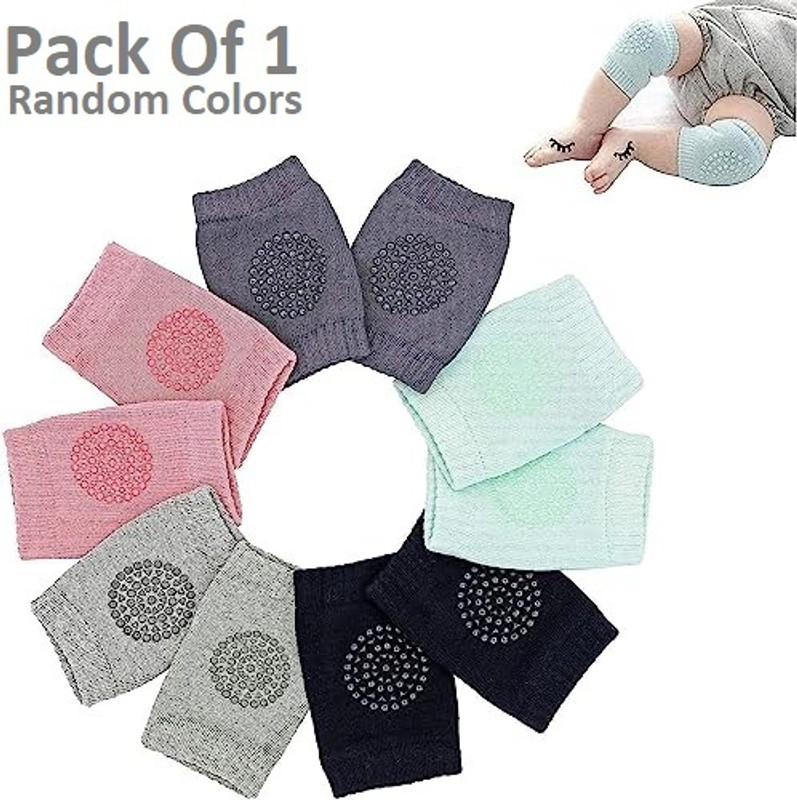 FlyTouch 1 -Baby Crawling Knee Pad Non-slip Multicolor Baby Knee Pads Knee Support Multicolors Baby Knee Pads(Anti Slip Knee Pads Protector Toddler Safety Pads Socks For Crawling)