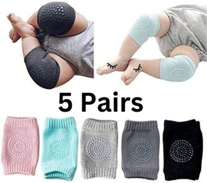 zexrel Anti-Slip Protective Cushion for Kids Baby Knee Pads Multicolor Multicolor Baby Knee Pads(Solid, Ultra protection, Knee Socks)