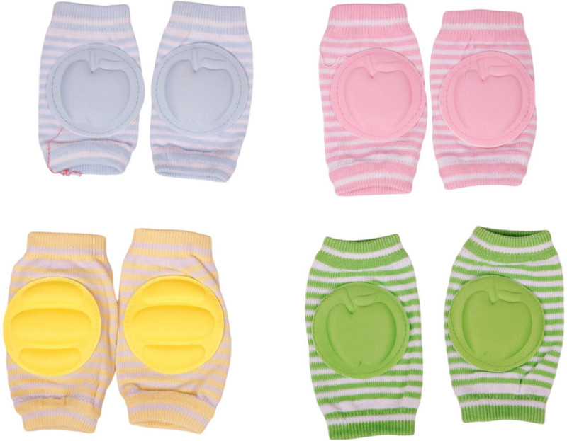 Virti Mini Me 1 MUILTICOLOUR BABY KNEE PAD Multicolor Baby Knee Pads(Striped)