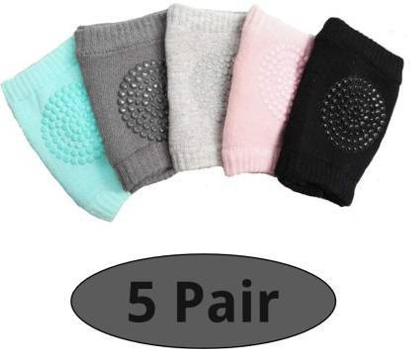 smilykid Elbow Safety Protector (Set of 5 Pairs)(Multi Color) Multicolor Baby Knee Pads Multicolor Baby Knee Pads(Solid)