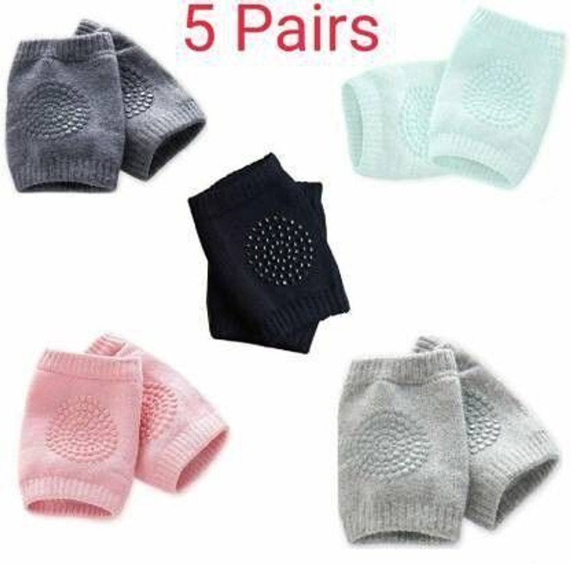 SBTs Anti-Slip Cotton Soft Breathable Comfortable Knee Cap Multicolor Baby Knee Pads(self design)