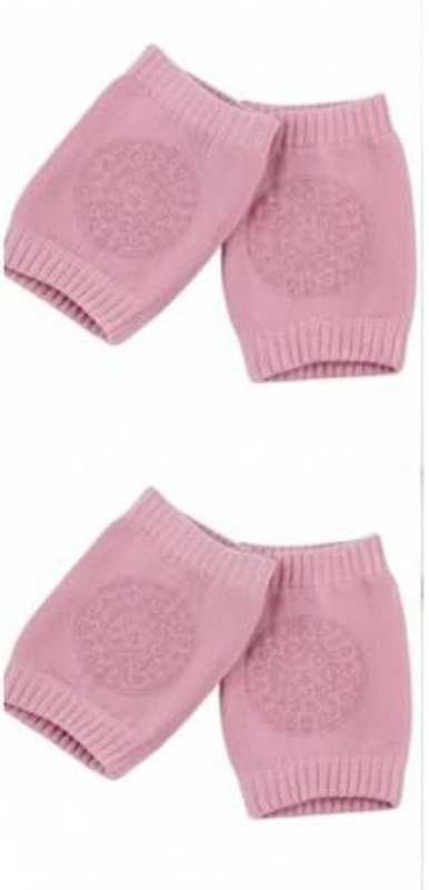 Littloo Baby Knee protector elbow pads Pink Baby Knee Pads(Simple soft Cotton)