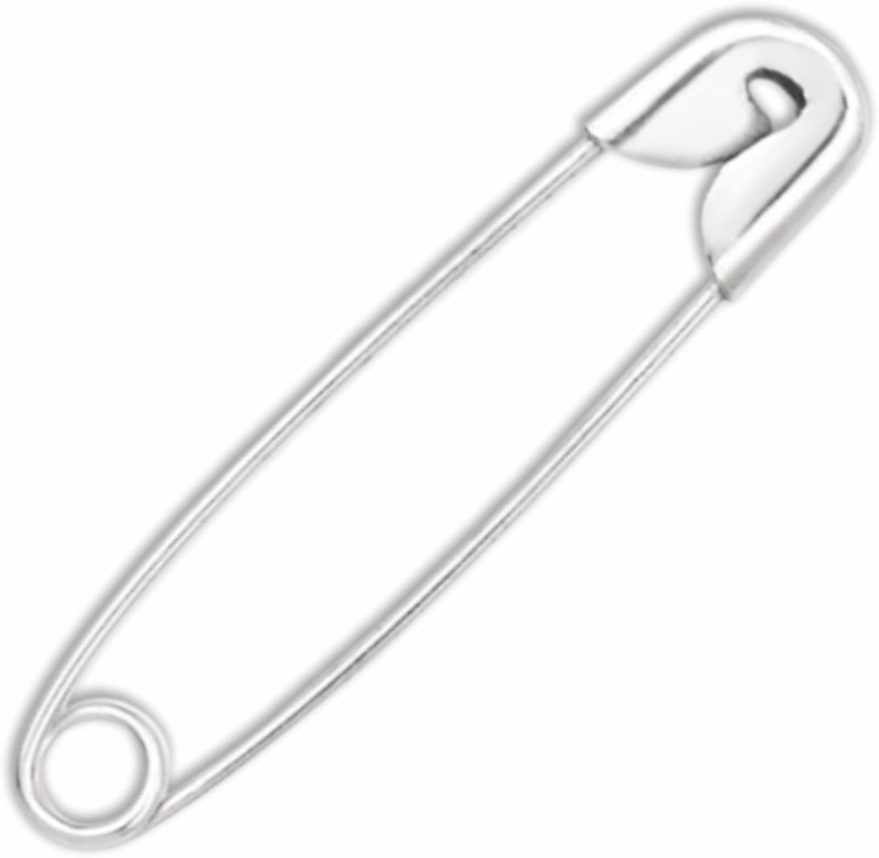 Jyoti Safety Pin (200 Pins of Size 2 / 38mm Nickel Finish in a Pouch)(Silver)