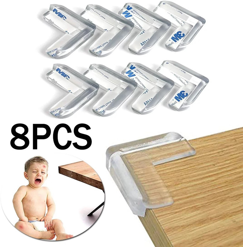 jyot creation Silicone Baby Edge Protector for Furniture Table Corner Guards(Transparent)