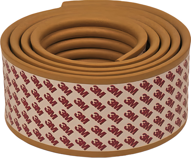 KidDough Baby Proofing Flat Edge Protector-2Mtrs Safety Strip,Wood Color,Furniture Safety(Wood Color)