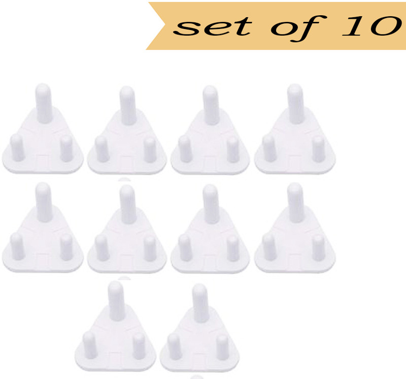 Mastiphotons Baby Safety & Baby Proofing Plugs Covers Wall Socket Protector (pack of 10)(White)