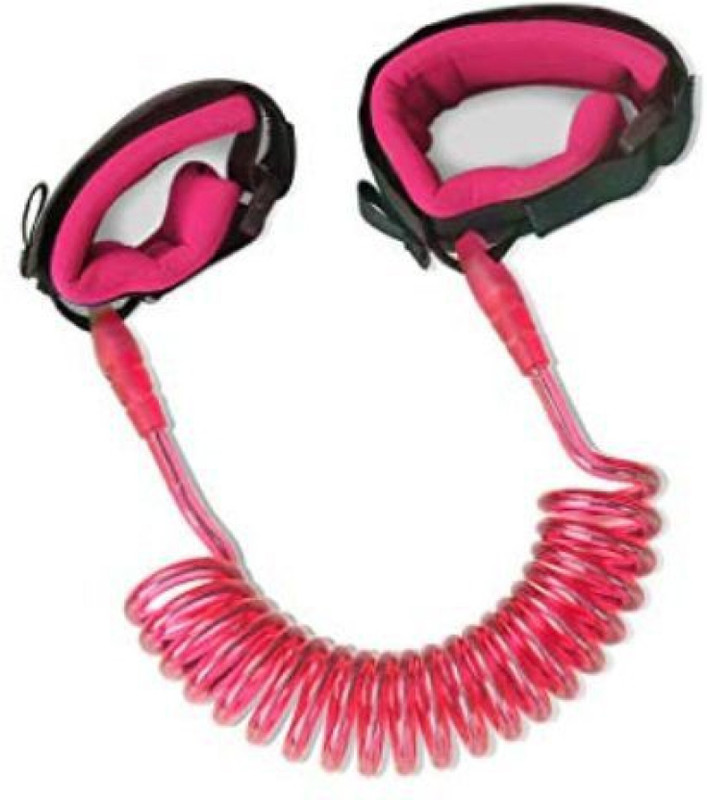 Antoj Child Safety Anti Lost Wrist Link Harness Strap Rope Leash, Walking Hand Belts.(Pink)