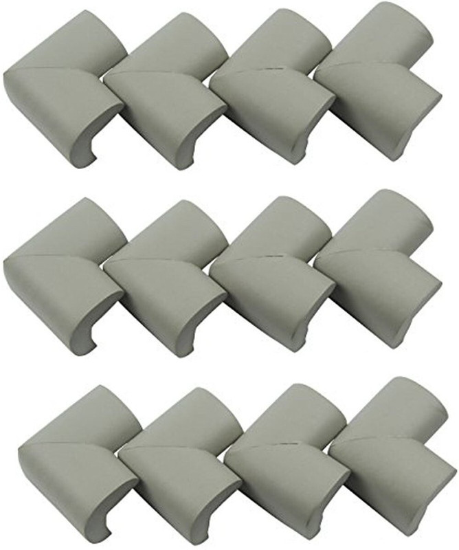 SYGA Grey Thick Baby Child Infant Kids Safety Table Desk Corner(Grey)
