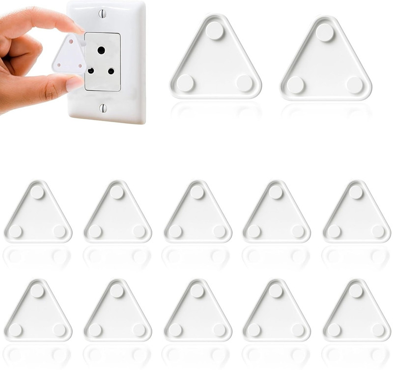 Buyer Choice Baby Safety Plug Covers for Electrical Sockets,Child Proofing Outlet Guards(Fit all types of Socket 5 pcs 5 Amp & 1 pc 15 Amp Socket Cover, Pack of 6 ,White)