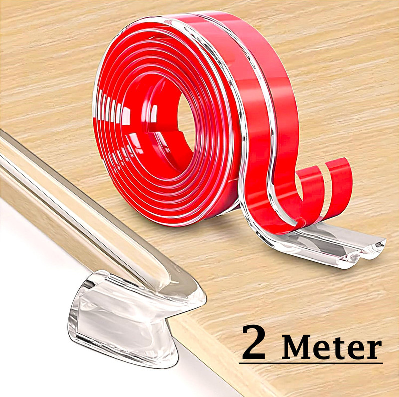 KIDZHALL 2 Meter Edge, Baby Proofing Edge Protector Strip for Kids(Transparent)