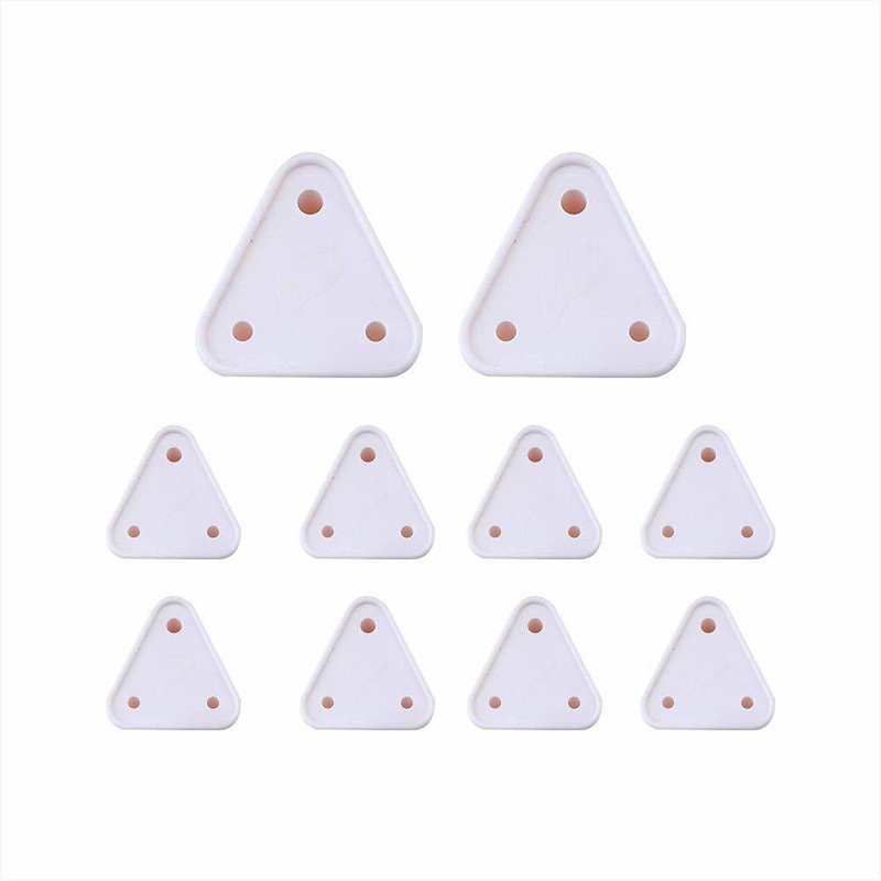 GLAMAXY 10 PCS Baby Safety Plug 2 pcs 15 Amperes And 8 pcs 5 Amperes Socket Cover(White)