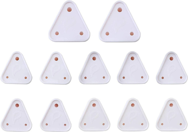 INAMORATA 12 Piece Baby Safety Child Proofing Electric Socket Plug Guards with Removal Pin(White)