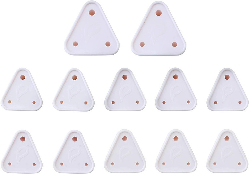 J K INTERNATIONAL 12 Piece Baby Safety Child Proofing Electric Socket Plug Guards with Removal Pin(White)
