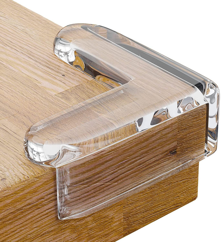 SANWALSA Silicone Protective Table Furntiure Corner Guards(Transparent)