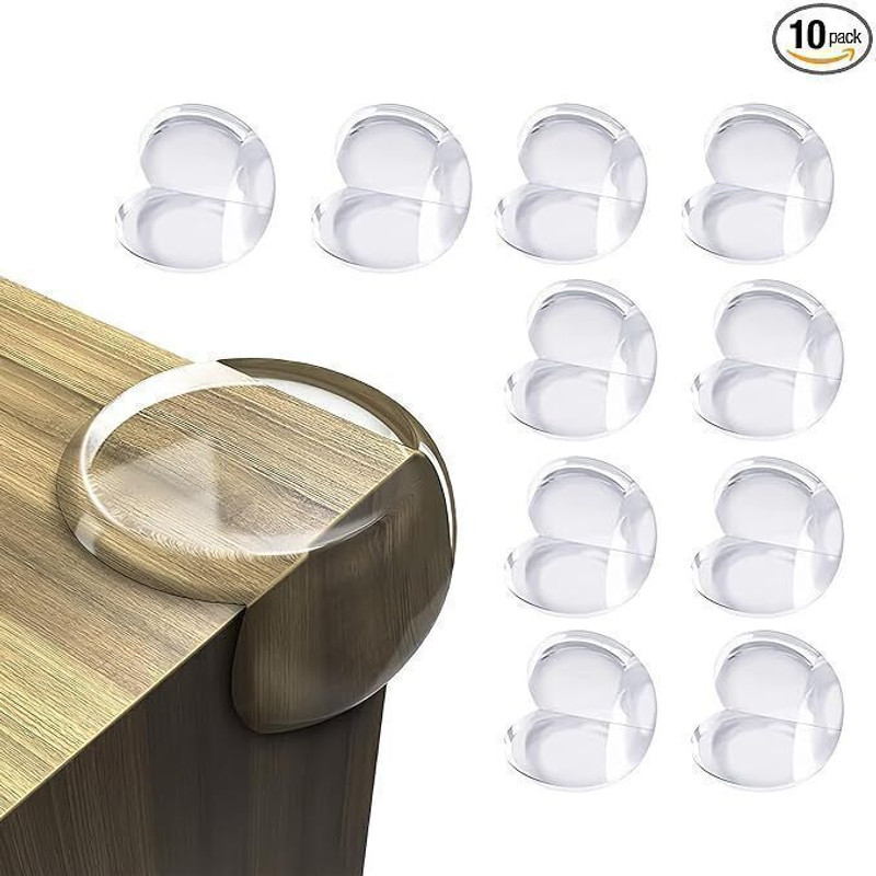 BVG ENTERPRISE 10 PCS Corner Protector for Furniture, Sharp Corner Protection for Baby Safety(Transparent)