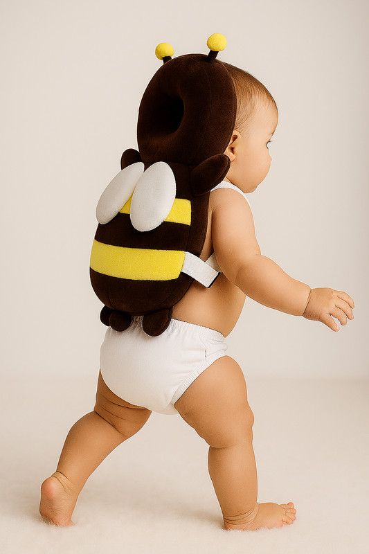 ONFEET Comfortable and Durable Baby Head Protectors(Brown, Yellow)