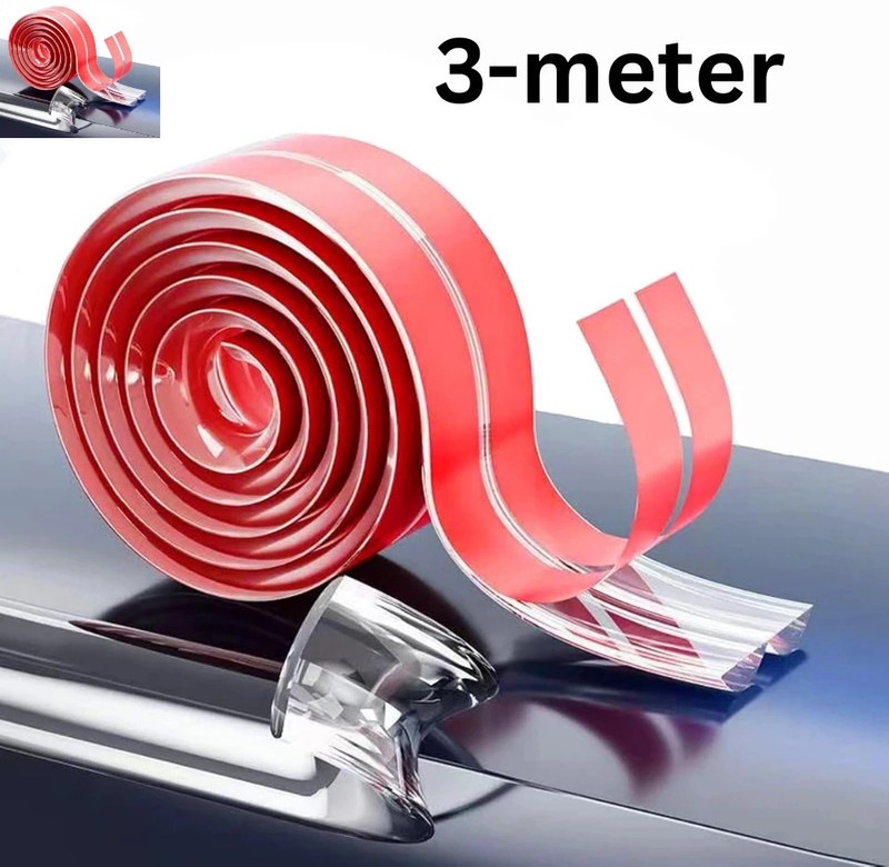 viyagenterprise V Shape Silicon Edge Protector for Furniture Table Corner Guards for Baby Safety(Transparent(3-meter))