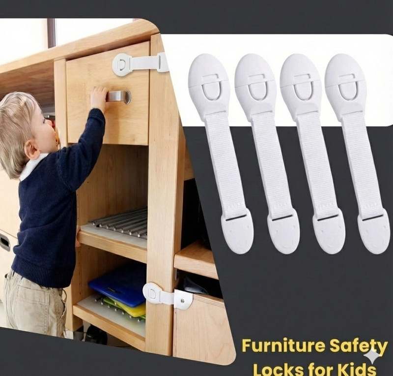 Baby Care drawer locker for baby safety(White)