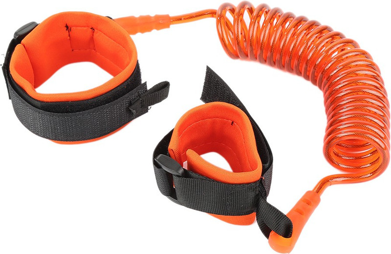 SYGA 2 Meter Anti Lost Safety Velcro Wrist Bracelet for Baby Child, With Extra Long Harness Strap Walking Hand Belt (Orange)(Orange)