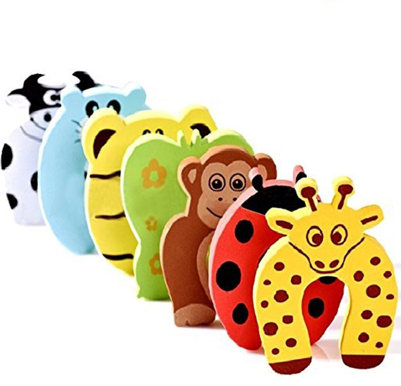 RKPM 5 Pcs Door Stopper Cartoon For Kids And Baby Safety(Multicolor)
