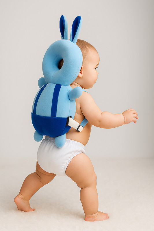 SMARTOTS Adorable Baby Head Protector Soft Safe Comfy for First Steps(Blue)