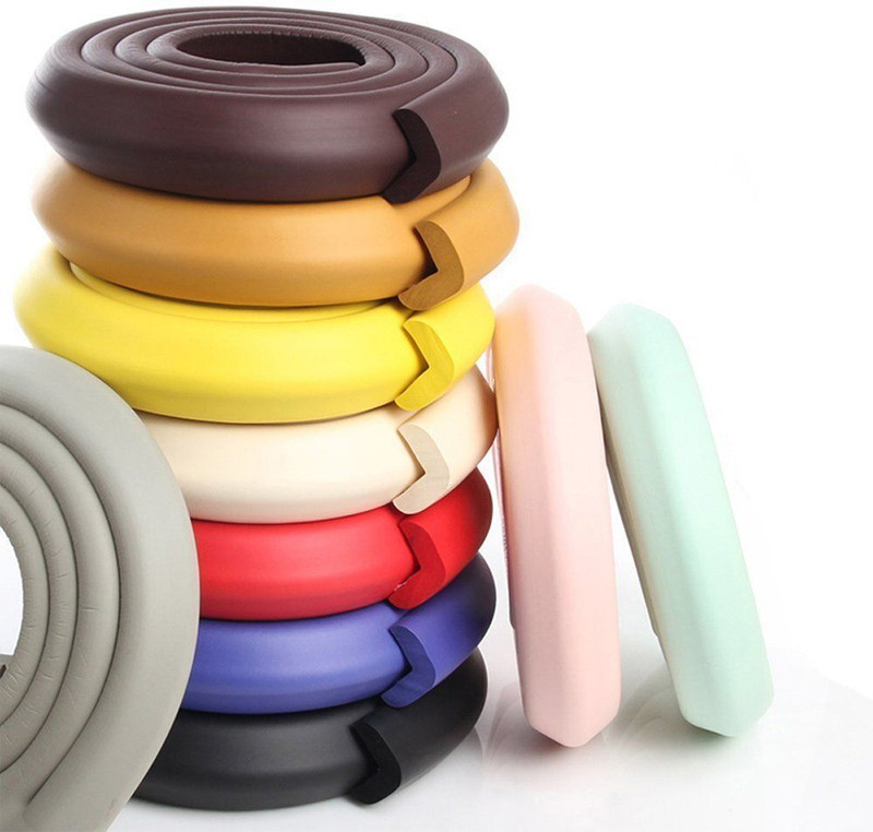 Lumei Baby Proofing Thick Rubber Edge Sharp Corner Protector Safety Strip and Guard(Multicolor)