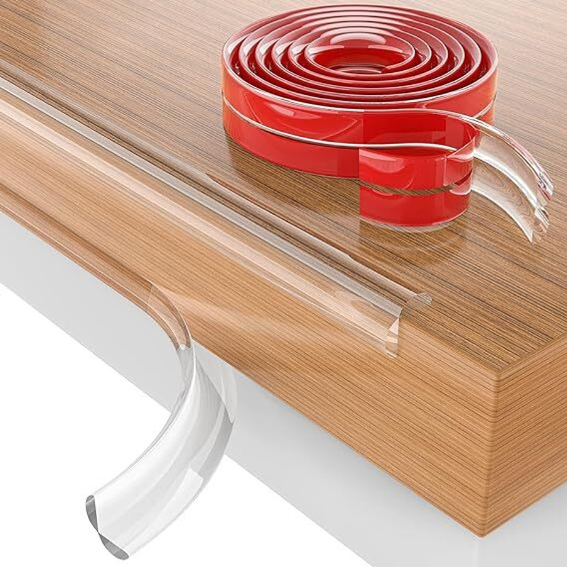MARMORIS ECOM 2 Meter Silicone Edge Protector Strip, Baby Proofing Edge Guard for Child Safety(transparent)