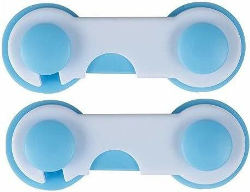 RAELYN Baby Safety Locks Child Proof Cabinets, Drawers, Appliances, Toilet Seat, Fridge(Blue, BABY PINK)