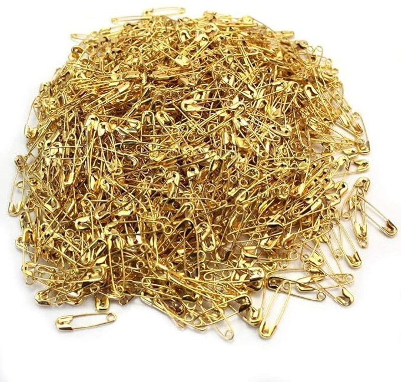 SheeSang Safety Pins, Safety Pins 100 Pack, Safety Pins, Big Safety Pins(Golden)