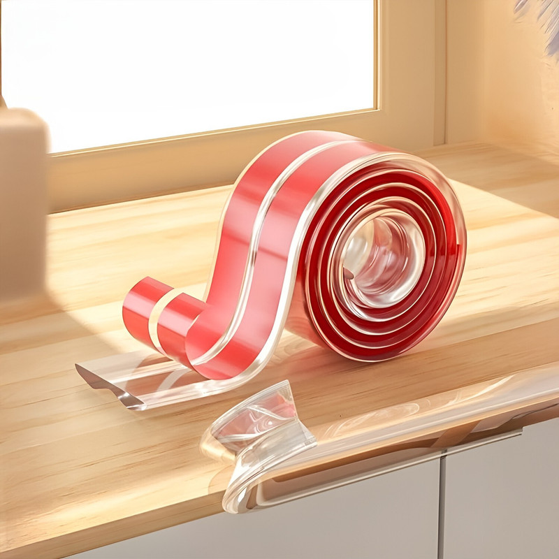 SYGA Transparent 5 Meter Edge Guard – Baby Safety Strip for Furniture Corners(Transparent)