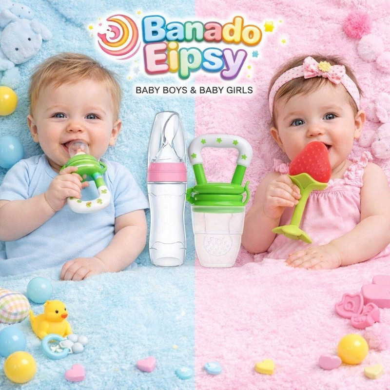 Eispy 3 combo bottl juicer teether Rattle(Multicolor)