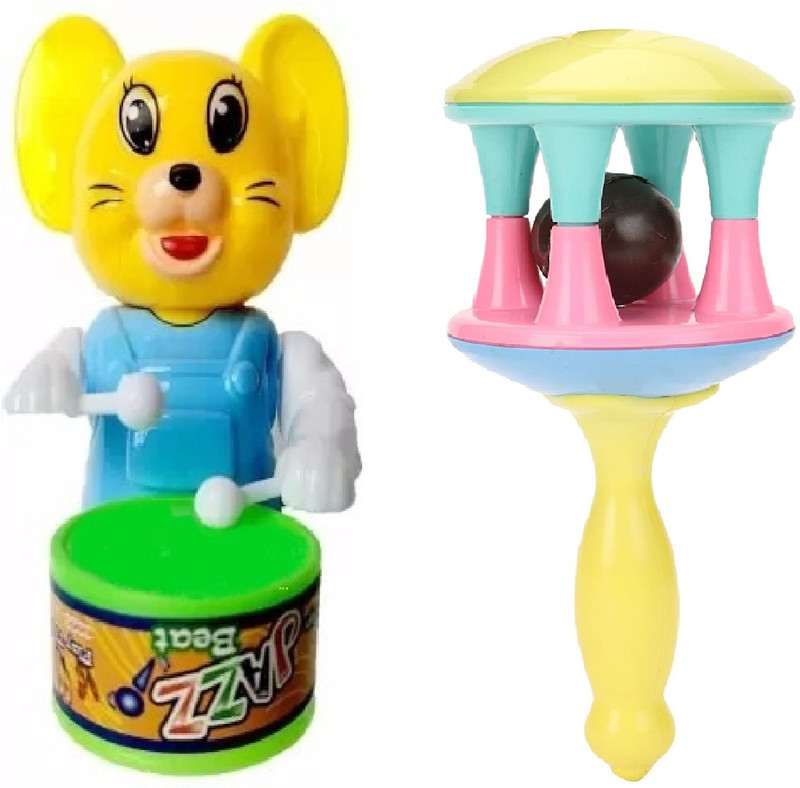 M S.Toys Dancing Action Key Operated Musical Toys for Baby Rattle Toys Kids BirthdayGift Rattle(Multicolor)