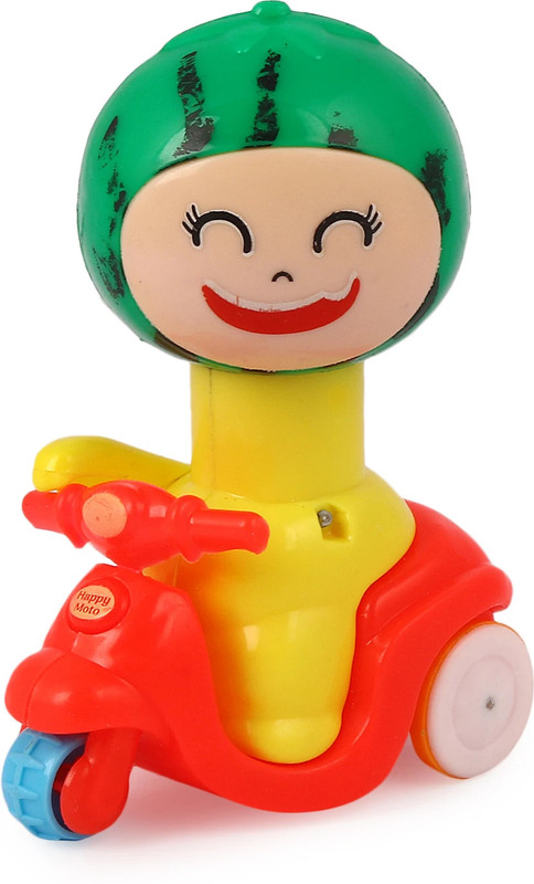 asian Press N Go Cocomelon-Colorful Press and Go Friction scooter Multicolor-Pack of 1 Rattle(Multicolor)