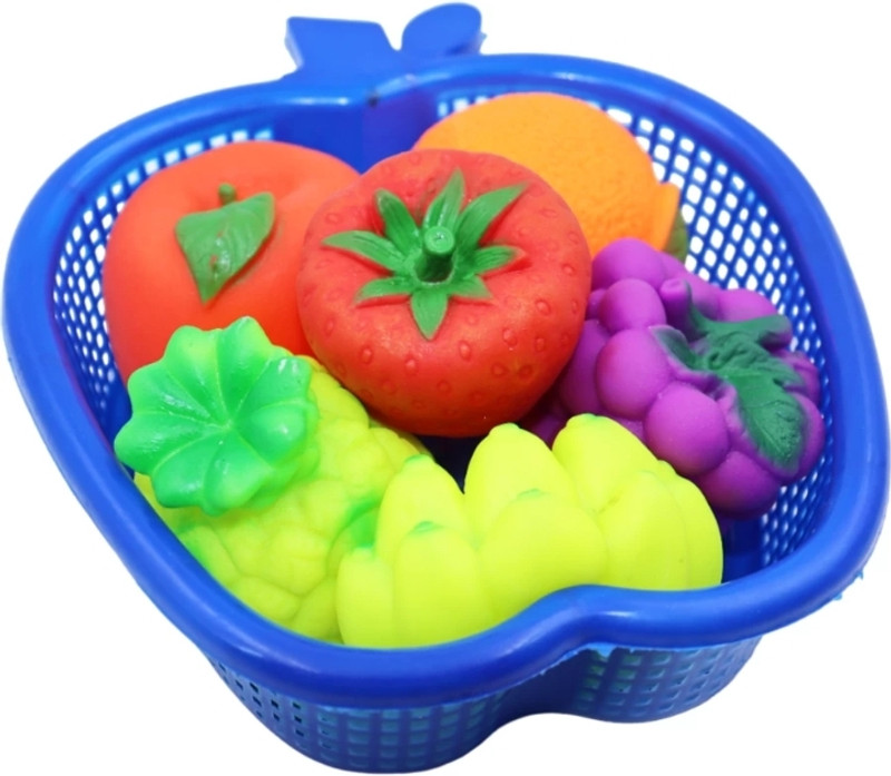 Khatushyam Chu chu multicolor fruit basket Rattle(Multicolor)