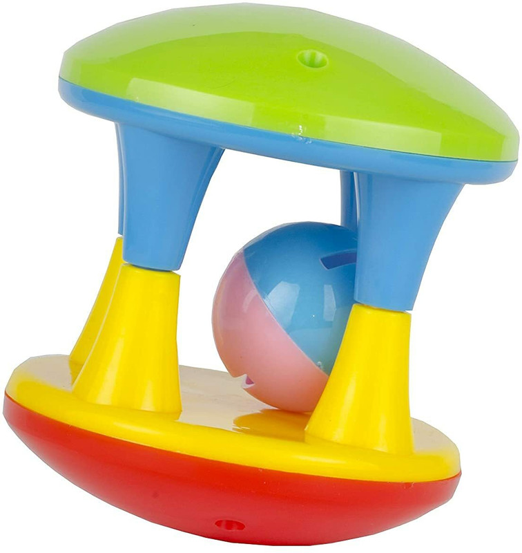 Game Phactory Toy Mall Musical Rhythm New Born Baby Boy Girl Infant Toddler Baby Damru Rattle Rattle(Multicolor)