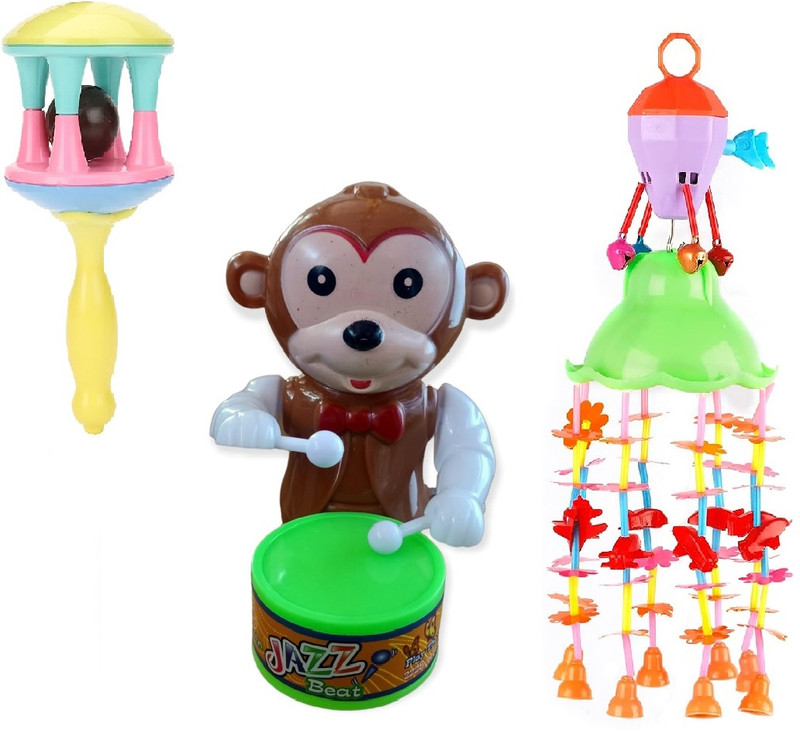 PRV TOYS baby rattles and dancing toys for babies Musical Jhoomar Toy For Kids Cradle Rattle(Multicolor)