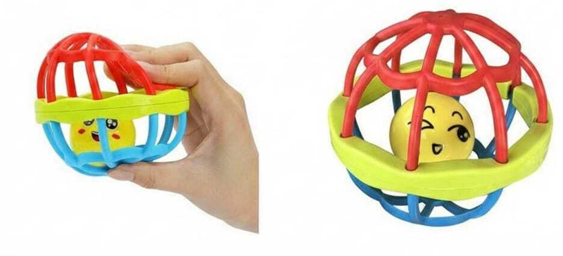 Toyboi Colorful Sensory Rattle Ball–Hand Activity Toy Rhythm Shaker rattle for Toddlers Rattle(Multicolor)