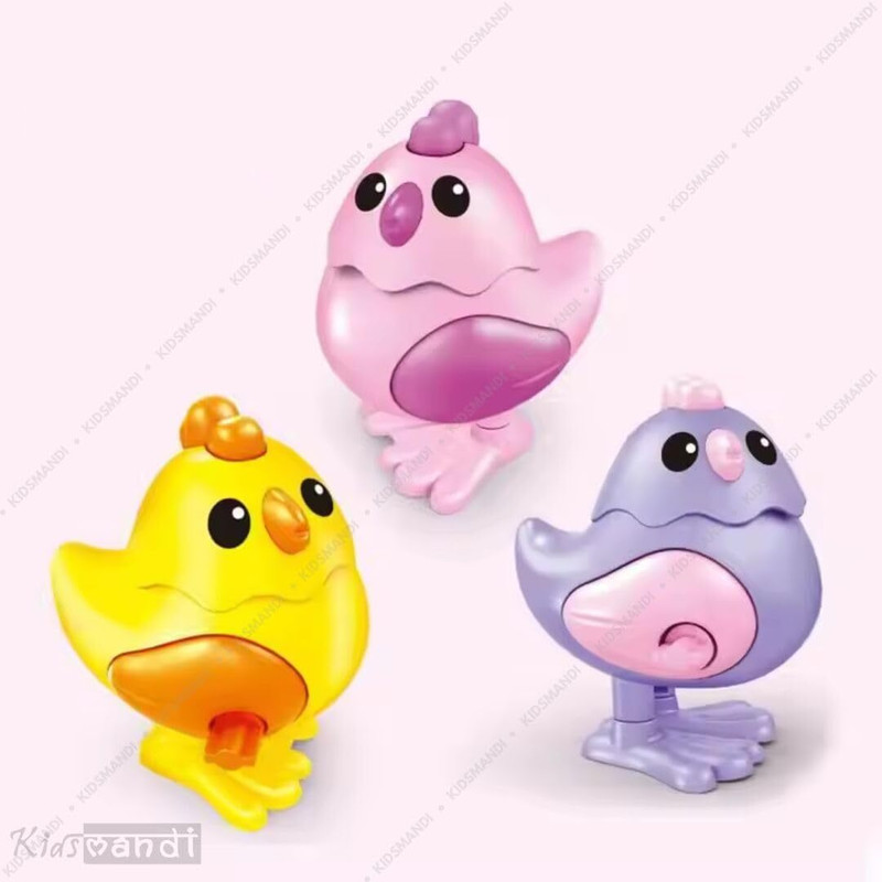 Kids Mandi Cartoon Wind-Up Chickens 1 Pcs Educational Clockwork Toy Rattle(Multicolor)