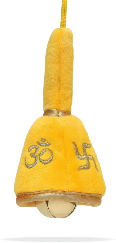 Panda's Box Aarti Bell (Rattle Sound) | Plush Soft Toy | Best Gifts for Infants & Toddlers Rattle(Yellow)