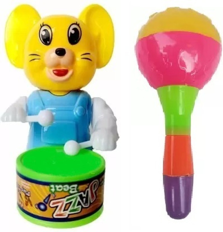 M S.Toys Baby Rattle Wooden Musical Infant Toys for Boys Girls Rattle(Multicolor)