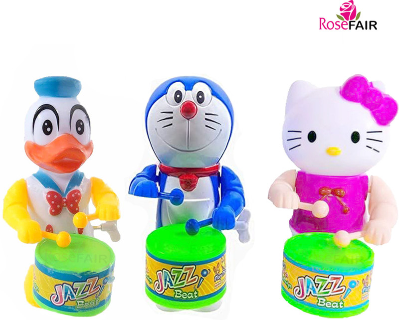 ROSEFAIR Key-Operated Cute Drummer Toys For Boys Gift Rattle(Multicolor)
