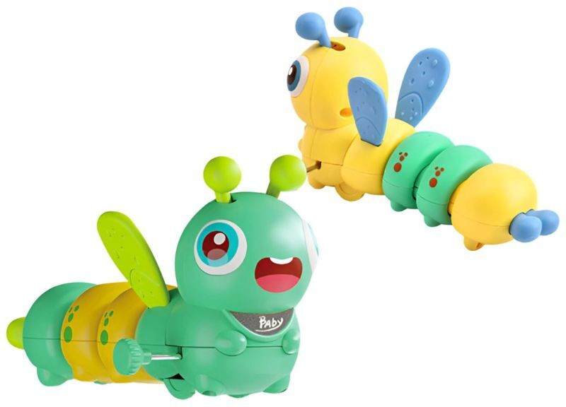 AMACO Dancing Caterpillar Wind-Up Toy for Kids Rattle Crawling & Moving Toy DE311 Rattle(Multicolor)