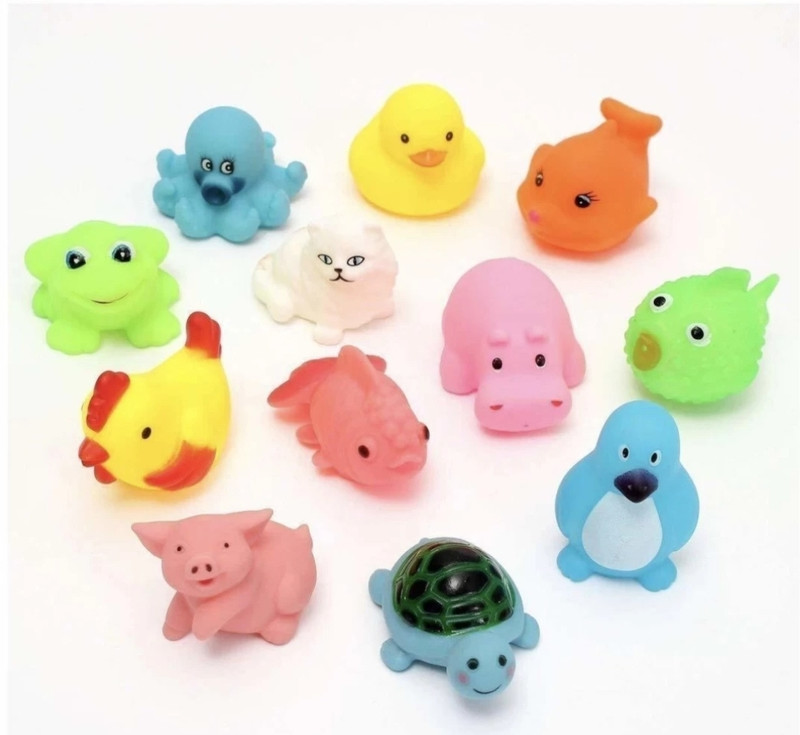 Khatushyam Chu chu multicolour bath tube 2 feet 12 piss set chu chu toys Rattle(Multicolor)