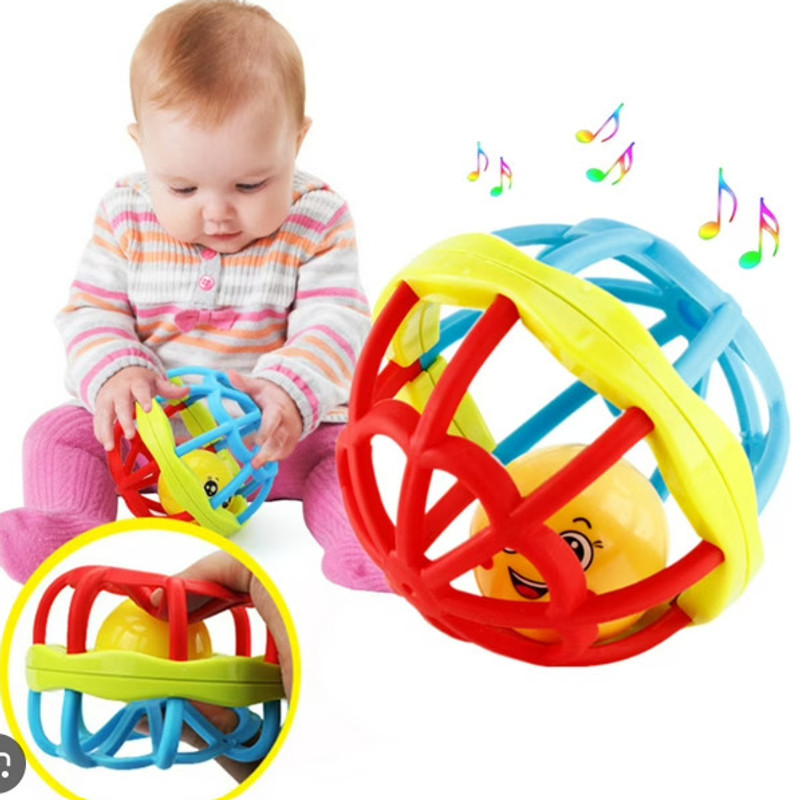 Kidzfun Rattle Ball for Babies - Rattles for Kids, Rattle Toys for Toddlers Rattle(Multicolor)