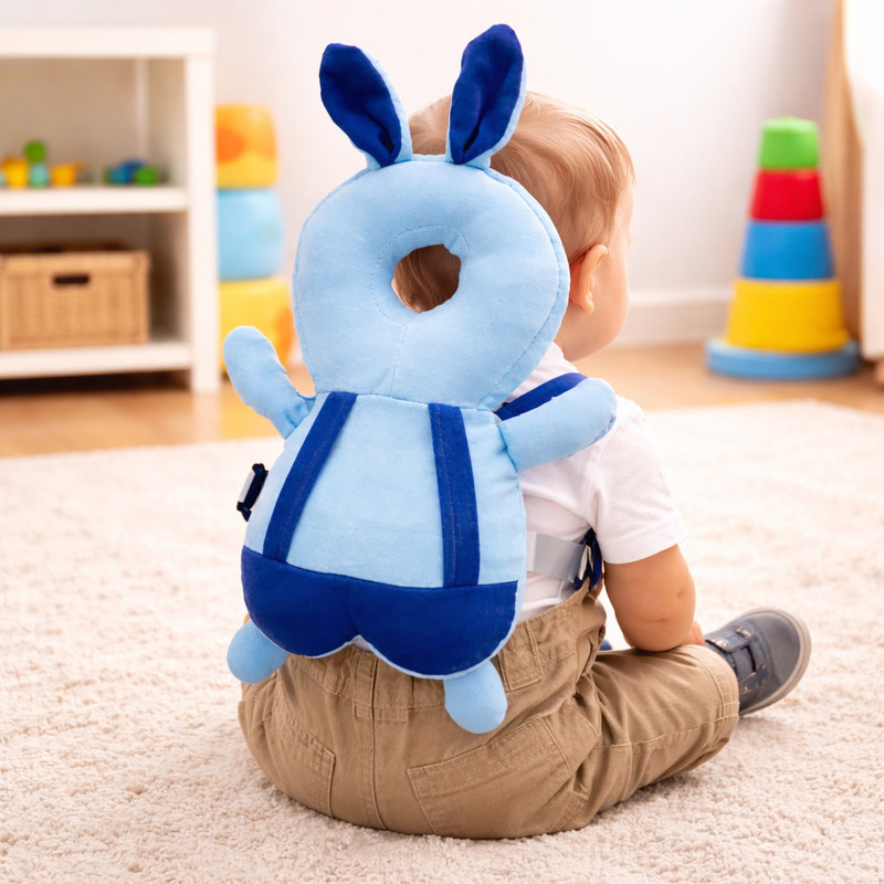 Kindar Care Safety Baby Helmet(Light Blue)