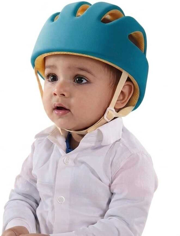 TOKKYOOH FASSION Safety Baby Helmet(Blue)