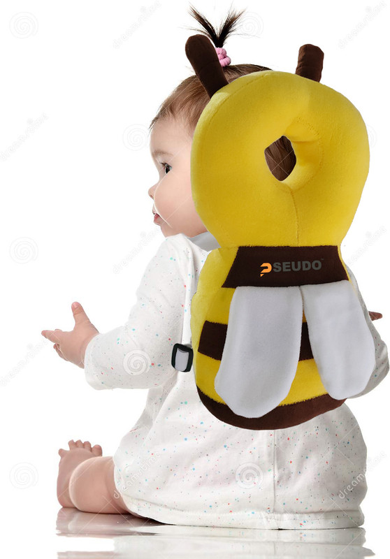 zobro Safety Baby Helmet(Yellow, Brown)