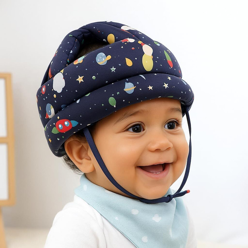ANVI CARE Safety Baby Helmet(Navy Blue)