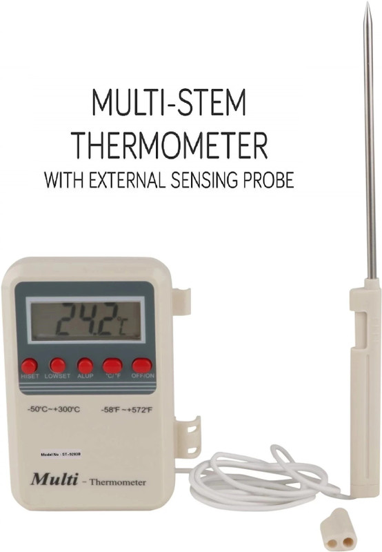 GoodsBazaar -40°C to 50°C Digital Max/Min Thermometer Maxima Minima Dual Display Thermometer Instant Read Thermocouple Kitchen Thermometer